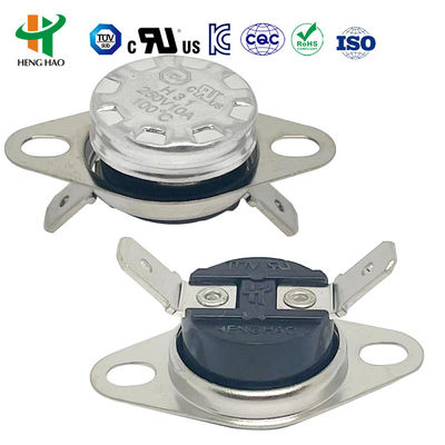 Công tắc nhiệt KSD301 Bimetal với 100000 chu kỳ, 250V 16A và dải nhiệt độ 0-250℃