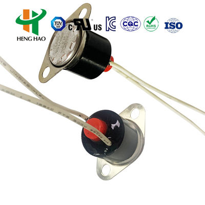 Bộ điều nhiệt lưỡng kim KSD301 với 100000 chu kỳ, 250V 16A và dải nhiệt độ 0-250°C