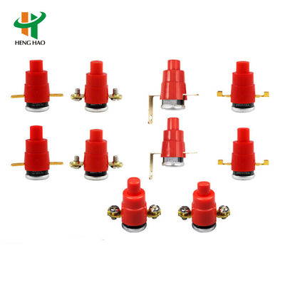 Cầu chì nhiệt tự động KSD301 Bimetal với 100000 chu kỳ, vỏ nhựa hoặc gốm và nắp nhôm hoặc đầu đồng