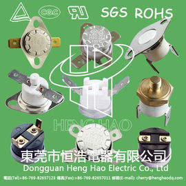 Normally Closed / Open KSD301 Bimetal Thermostat Snap Action Type RoHS Certified