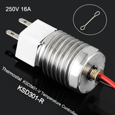 250V 16A nhiệt điều chỉnh KSD301 KSD301-V Bộ điều khiển nhiệt độ KSD301-R Bộ điều khiển nhiệt độ