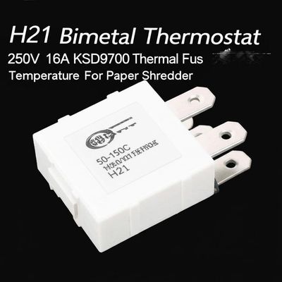 H21 Bimetal Thermostat 250V 16A 50-150C KSD9700 Khởi động nhiệt độ bảo hiểm nhiệt cho máy cắt giấy