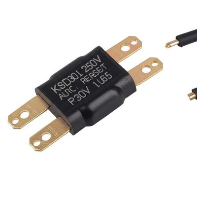 KSD301 Bimetal Thermostat Thermal Switch với các liên lạc thường đóng hoặc mở trong vỏ nhựa hoặc gốm và nắp nhôm hoặc đầu đồng
