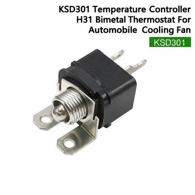 KSD301 H31 Bimetal Thermostat nhiệt độ điều khiển với 100000 chu kỳ và -10 ~ 300 ° C phạm vi cho xe hơi quạt làm mát