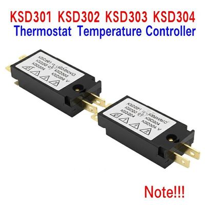 Bộ điều khiển nhiệt độ KSD301 Bimetal với 100000 chu kỳ, 250V 16A và dải nhiệt 0-250℃