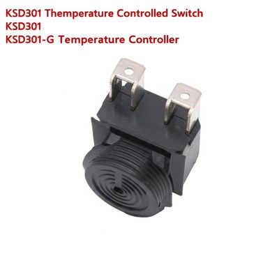 KSD301 Bimetal Thermostat với 100000 chu kỳ 250V 16A và phạm vi nhiệt độ 0-250 °C