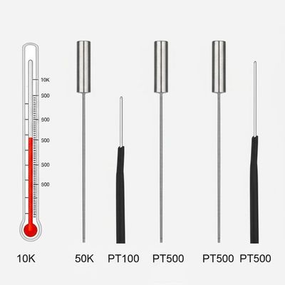 Máy thăm dò cảm biến nhiệt độ 10K 50K Platinum resi NTC Thermistor Platinum Resistor PT100 PT500 Platinum Thermocouple Prob